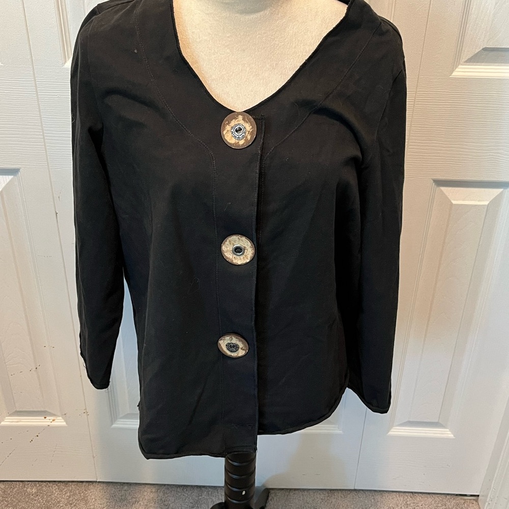 Neon Buddha size L Black Button-Up Jacket
